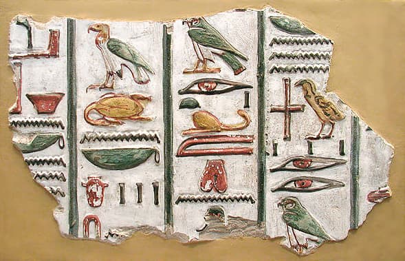 Egyptian hieroglyphs